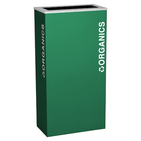 Ex-Cell Kaiser 17-Gal. Indoor Receptacle - ORGANICS decal, Green RC-KD17-O EGX